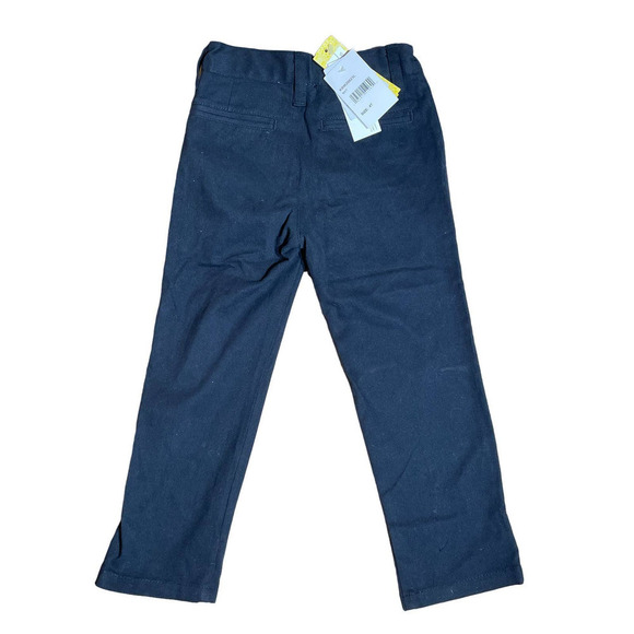 NWT! Boys Odin & Ivy classic stretch twill navy pants. size 4T - Picture 2 of 2